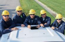 Linemen Working