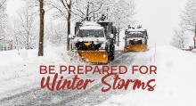 Be prepared for Winter Storms