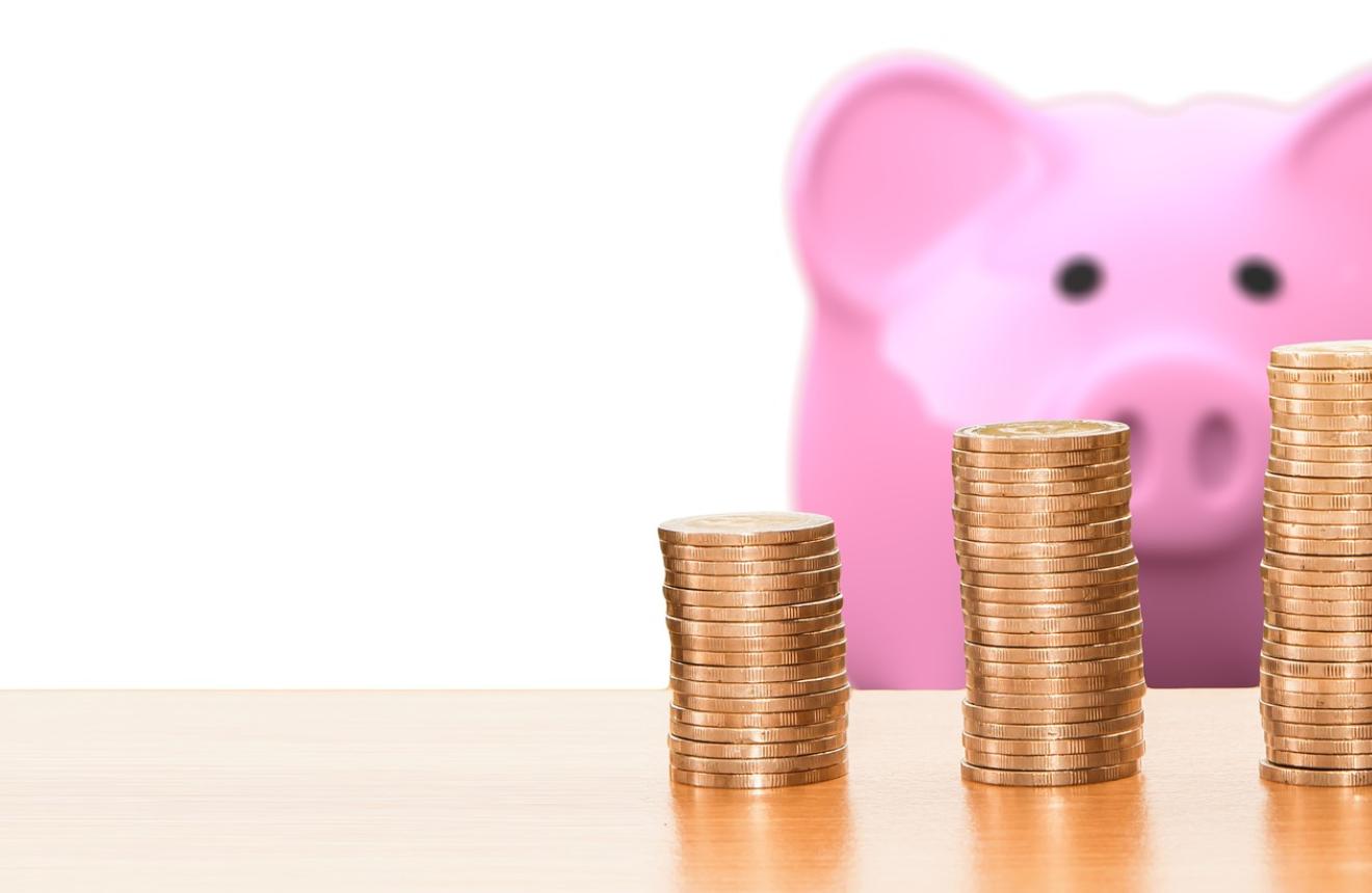 Piggy Bank with Change